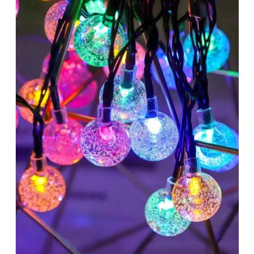 Solar Outdoor Globe String Lights for Outside