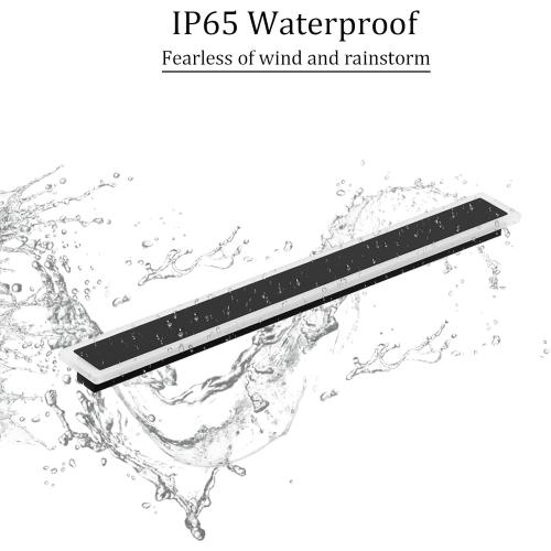 2 Pack 47.2In Long Outdoor Wall Light IP65 Waterproof,35W Black Modern LED Exterior Wall Sconce 3000K Linear Wall Mount Lighting for House Porch Courtyard