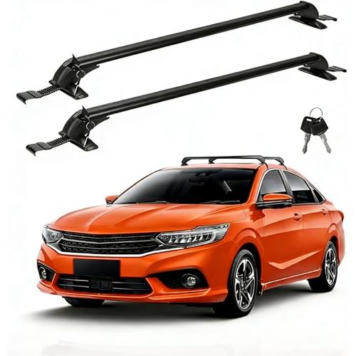 Universal Car Roof Rack 42.91in-44.88in, Heavy-Duty Aluminum Adjustable Roof Rack Cross Bars for Kayak, Bike, Luggage, Roof Rails with Theft Lock for Bare Roof Cars, 165lbs Load Capacity (43)