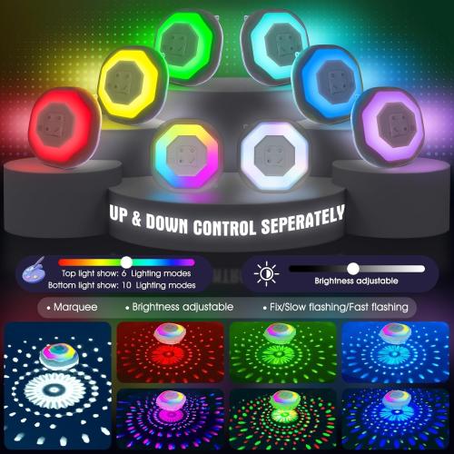 Floating Pool Lights, Pool Light that Float IP68 Waterproof, Color Changing Swimming Pool Lighting,Pool Floating Light for Inground Above Ground Pools-2PCS