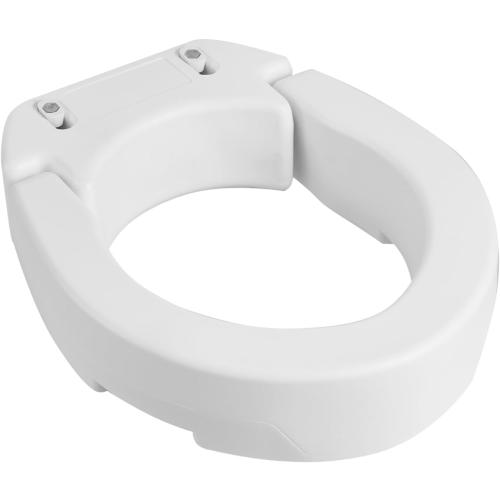 VEVOR Raised Toilet Seat, 300 lbs Load Capacity, 3.5-Inch Lift Height, Commode Elevated Toilet Seat Riser with Enlarged Opening for Seniors, Elderly, Handicap, Disabled, and Adults, Fits Round Bowl