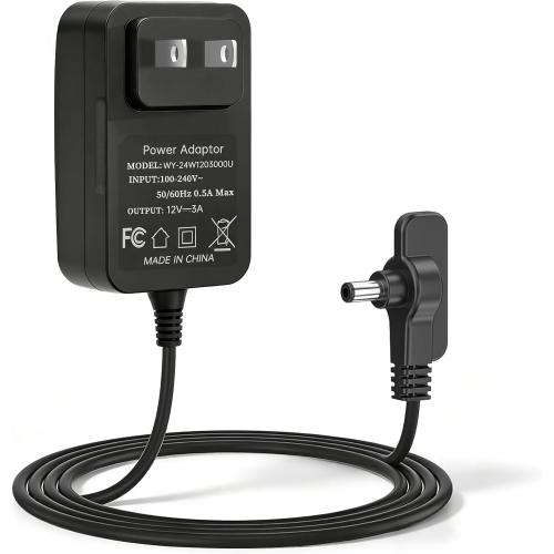 12V Charger Compatible with Shark FlexBreeze Outdoor Fan FA222, FA222WH, FA302, and FA302WH Wireless Portable Fan Adapter Power Cables