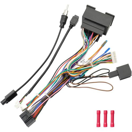 44Pin Radio Wiring Harness Kit Replacement for Chevrolet Malibu Trax Cruze Aveo Orlando,16Pin ISO Android Stereo Connector with Factory USB Adapter Antenna Cable,No Canbus AMP Function
