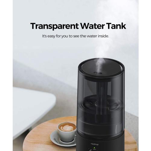raydrop Humidifiers for Bedroom, raydrop Cool Mist Humidifiers for Babies, 1.0L Quiet Ultrasonic Humidifier, Space-Saving, Filterless, Auto Shut Off - (0.26 Gallon, US 110V)