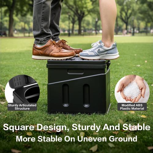 Portable Toilet,Camping Toilet Have Small Foldable Size. It is Compact Portable Toilet for Adults and Children. Suitable for Cars, Hiking, Beaches and Camping