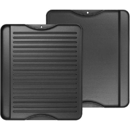 2-in-1 Reversible 14” x 16” Pre-Seasoned Cast Iron Cooking Griddle