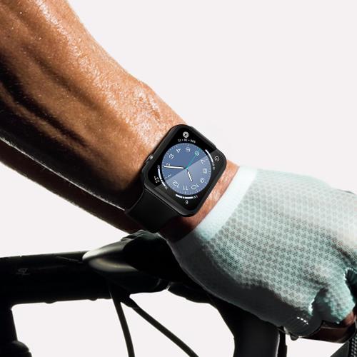 Misxi 2 Pack Tempered Glass Case Compatible for Apple Watch Series 3 Series 2 38mm, Hard PC Screen Protector Overall Protection Ultra-Thin Lightweight Scratch-Resistant Cover for iWatch, Jet Black