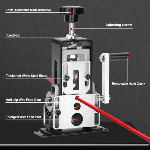 Trivd Frol Manual Wire Stripping Machine, Gauge Wire 0.06-1