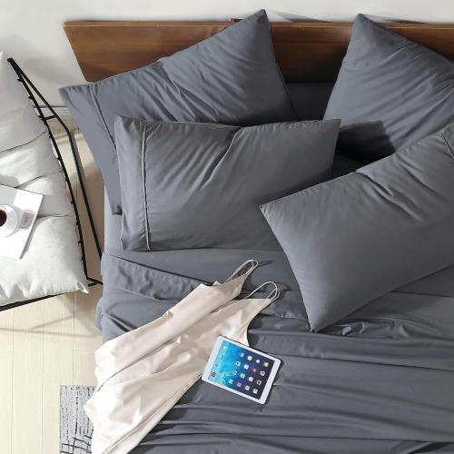 Swift Home Full 6 Piece Sheet Set, Ultra-Soft, Gray