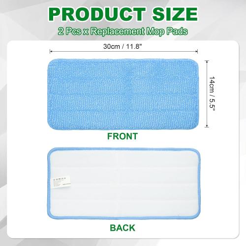 4pc Microfiber Mop Pads