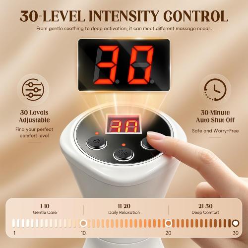 Multford Lymphatic Drainage Massager & Anti Cellulite Massage Tool,White