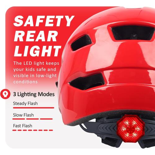 Kids Bike Helmet, Toddler Youth Helmet for Boys Girls, Ages 3-5, 5-8, 8-14