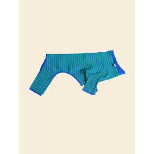 Green Blue Striped Dog Pajama Onesie – Ivy Prep – FluffyCream