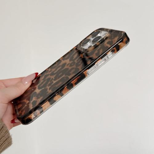 for iPhone 16 Pro Max Glitter Leopard Print Phone Case
