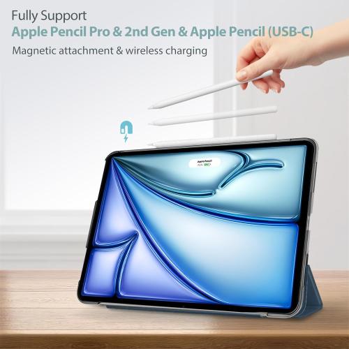 ProCase for iPad Air 11-inch Case M4/M3/M2, Air 5th/4th Gen 10.9,Navy