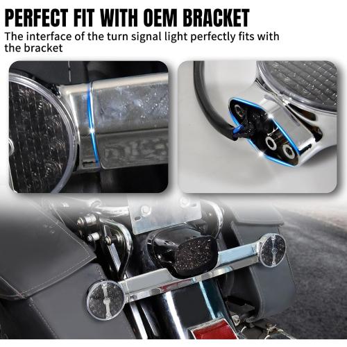 LED Rear Turn Signal Indicator Lights for Harley Touring 99-23