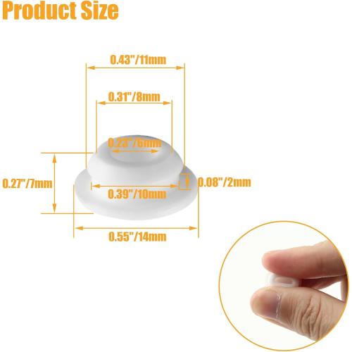 10pcs 3/8 Inch (10mm) Hole Plug, White Button Plugs