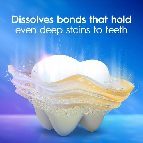 Crest 3D White Deep Stain Remover Brilliant White Toothpaste, 3.1 oz (Pack of 2), Whiter Teeth in 1 Day, Enamel Safe Fluoride Toothpaste for Fast Stain Removal and Prevention