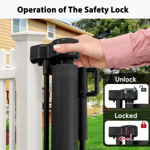 250 Extra Wide Baby Gate Retractable Dog Gate for Deck/Garage/Patio/Yard | 21ft Extra Long Baby Gate Retractable Gates for Dogs, 48 Extra Tall Pet Gate Retractable Fence Outdoor Driveway Gate, Black