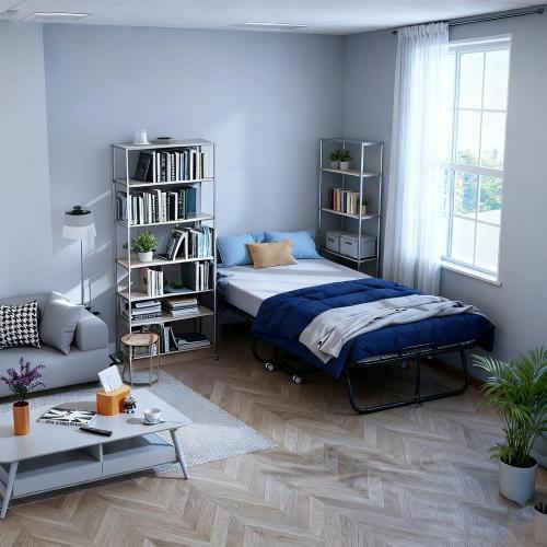Folding Bed with Mattress Roll Away Frame