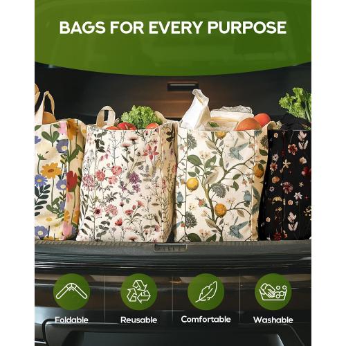 Miss Adola Extra Large Canvas Grocery Tote Bag