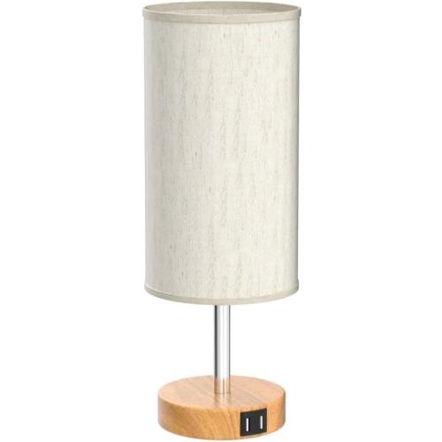 Yarra-Decor Bedside Table Lamp with USB Ports, Touch Dimmable Nightstand