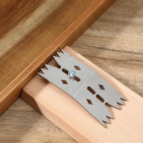 6PCS Stainless Steel Clamping Dogs, Bench Dog Hold Down Clamps, Workshop Clamps for Router Sled, CNC, Panel Flattening (4.3x2 inch)