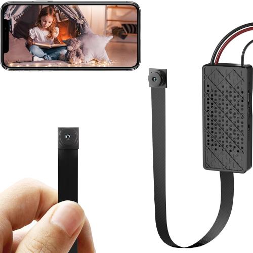 WiFi Hidden Camera DIY Mini Portable and Wireless Nanny Cam 1080P HD Spy Camera with Motion Detection Security Cameras for Home Office Outdoor