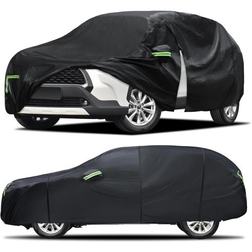 Car Cover Custom Fit for Toyota RAV4 1996-2025,Honda CRV 1997-2025, 6 Layers Truck Cover Waterproof All Weather for Automobiles,Outdoor Full Exterior Cover,Rain, Sun, Wind Protection,Black ‼️USED ‼️has mild dust and trash‼️