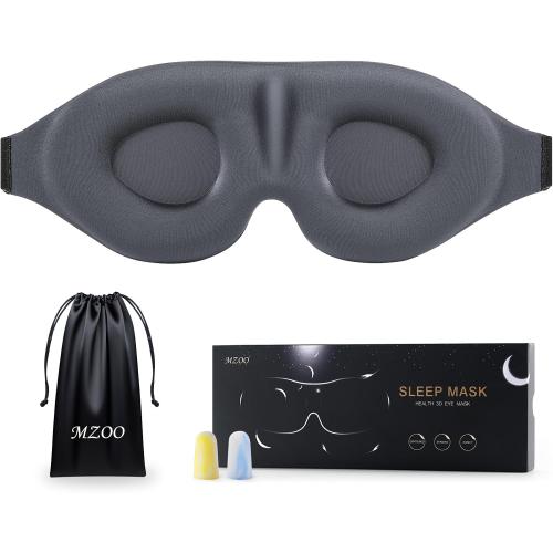 MZOO Luxury Sleep Mask for Women Men Patented Light Blocking Design