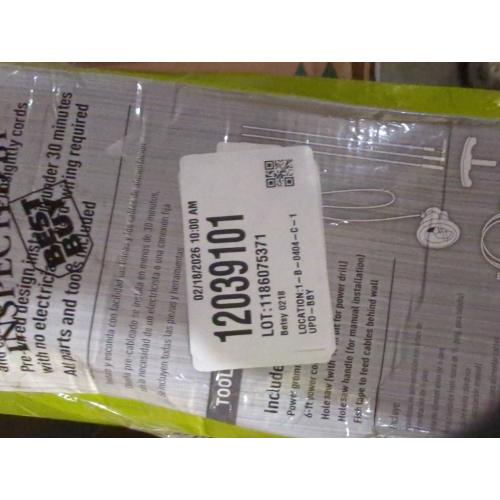 Legrand - Wiremold in-Wall Flat Screen TV Power and Cable Concealment Grommet Kit - White