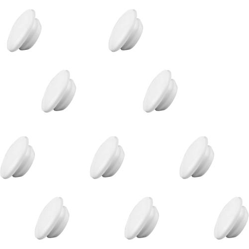 10pcs 3/8 Inch (10mm) Hole Plug, White Button Plugs