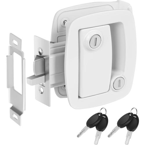 WELLUCK RV Entry Door Lock with Paddle Deadbolt, Camper