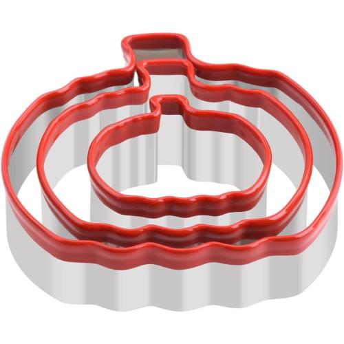 Pumpkin Cookie Cutter 3pcs, Halloween Cookie Cutters 2” 3” and 4” Large for Harvest Holiday and Thanksgiving Day