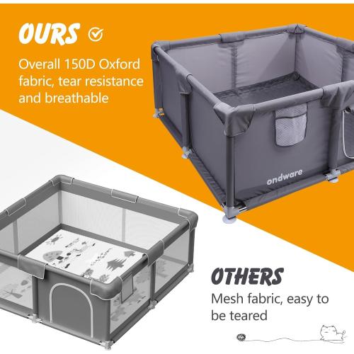 38 x 38 x 18 in Dog Whelping Box with Waterproof Pad for Small Dogs
