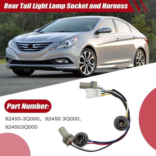 Rear Tail Light Lamp Socket&Harness fit for Hyundai Sonata Sedan 2011-2014