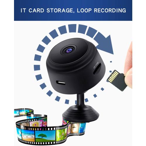 senri Mini Security Camera, 1080P HD WiFi Home Indoor Outdoor Camera for Baby/Pet/Nanny, IP Camera Remote Viewing for Security with iOS,Android Phone APP(Video Only)