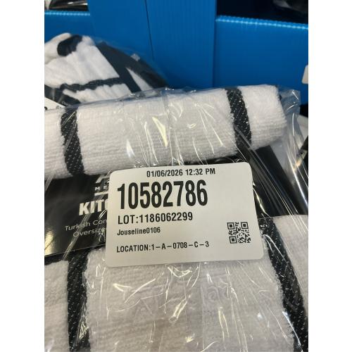 2packs All-Clad Checked Cotton Kitchen Towel, Almond