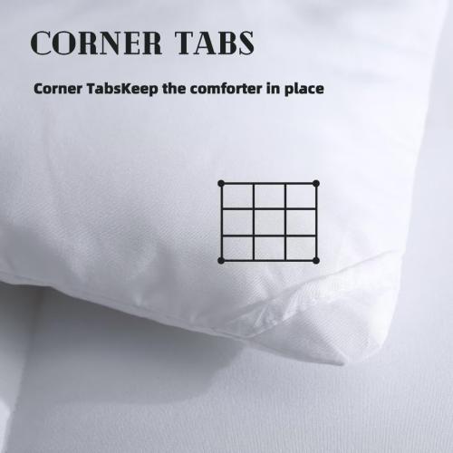DOWNCOOL Comforters Twin Size, White Duvet Insert, Lightweight Quilt