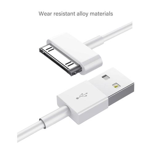 ZLONXUN 2-Pack Cable Compatible with Charger iPhone 4/4S/3G,iPad 2/3/1,Old iPod Touch 4/3/2/1,iPod Classic 3/2/1.(White,3.3 Feet)