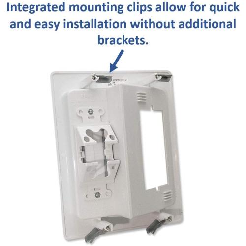 Legrand – OnQ in-Wall Cable Management Kit for Power & Low Voltage Cords – Hides TV or Display Cables Retrofit Behind The Wall – UL Listed TV Cord Hider w/DIY Install & Included Hardware – HT2102WHV1