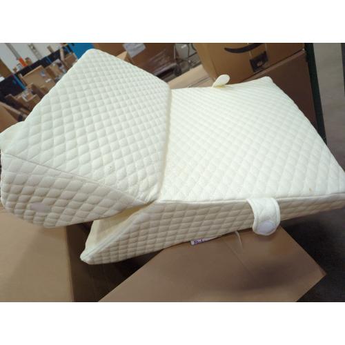 Wedge Pillow for Sleep Apnea, 12 Inch Adjustable Height Bed Wedge Pillow for Headboard, Gerd, Acid Reflux Relief, Snoring, and Post Surgery Recovery (White, Large - with Headrest)