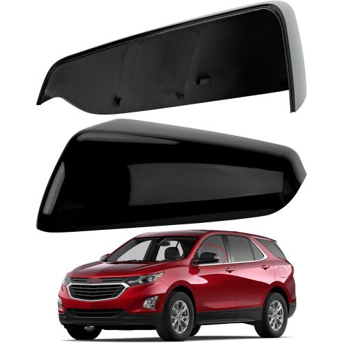Driver Side Mirror Cover Replacement for Chevrolet Equinox 2018 2019 2020 2021 2022 2023, for GMC Terrain 2018-2023 - Left Side Mirror Covers, Rear View Mirror Cap Accessories Black