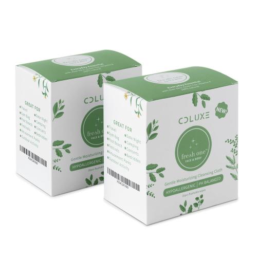 Fresh One Hand-Body-Face Cleaning Water-Based Wipes (Men, Women, Kids) - All Natural Gentle, Sensitive Skin, Deodorizing, Flushable Individually Wrapped Travel Wipes (70)