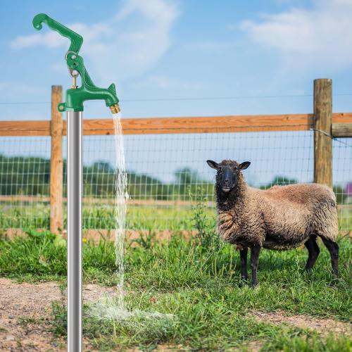 Frost Proof Yard Hydrant Frost Free Outdoor Faucet Freeze Proof Total3.25FT | Water Hydrant for Yard Irrigation Garden Patio Clean Farm Pasture Watering Drinking,3/4Pipe Connection,12”Bury Depth,No Lead