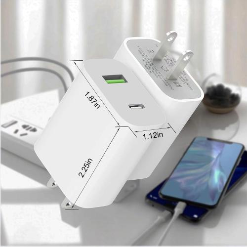 3 Pack USB C Charger Block, Dual Port Type C Wall Charger Fast Charging