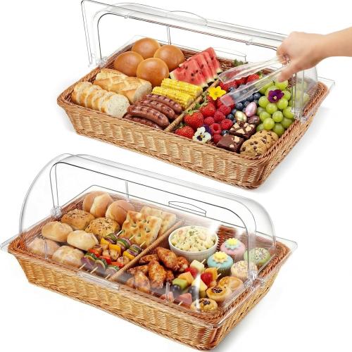 Wicker Bread Serving Basket,