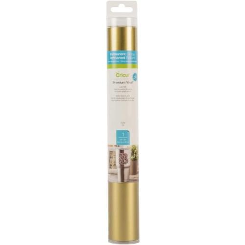 Cricut Premium Permanent Vinyl, Gold - 4ft Roll (12'x48') - Compatible with Maker & Explore Machines, Long Lasting, UV & Water-Resistant, Indoor   Outdoor Projects