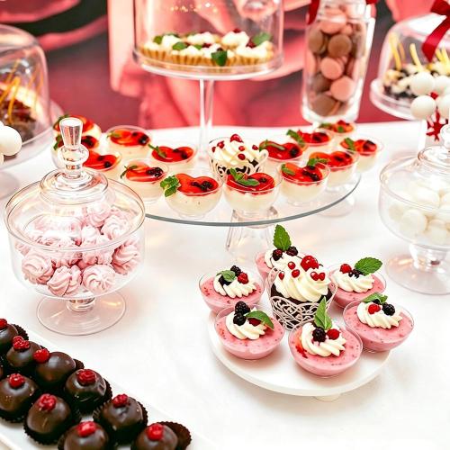 Zezzxu 100 x 2 oz Mini Dessert Cups, 2.5 Inch Round