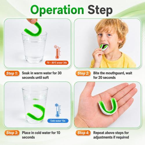 MENOLY 5 Packs Kids Mouth Guard - BPA Free Toddler Mouth Guard for Boys Girls with Portable Case, Mouth Guard Football for Boxing, Basketball, Lacrosse, MMA, Hockey, Wrestling, Soccer